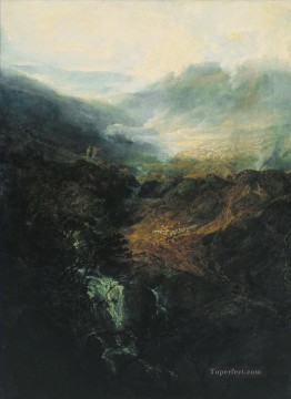 風景 Painting - ノーハム城の日の出 ターナー山